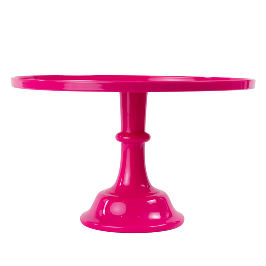 Hot Pink Pedestal Cake Stand by Sprinkles & Confetti | Party Boxes & Party Supplies