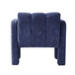 Wide Boucle Upholstered Accent Chair by Blak Hom