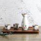 Antique Ceramic Dispenser Cup Sake Kettle Set by Blak Hom