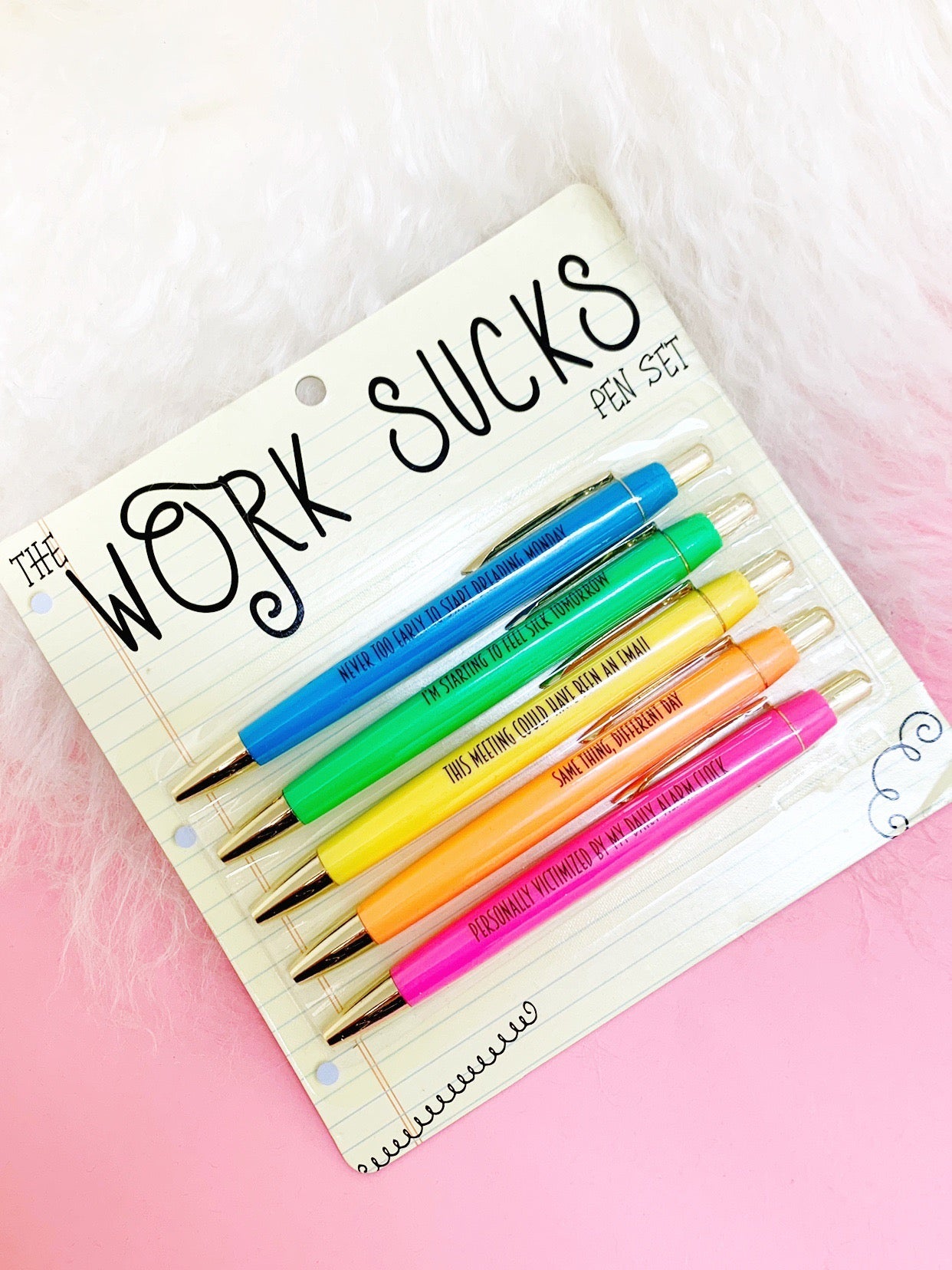 Work Sucks Pen Set by Fun Club