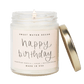 Happy Birthday Soy Candle - Clear Jar - 9 oz by Sweet Water Decor