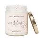 Wedding Soy Candle - Clear Jar - 9 oz by Sweet Water Decor