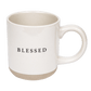 Blessed 14oz. Stoneware Coffee Mug by Sweet Water Decor