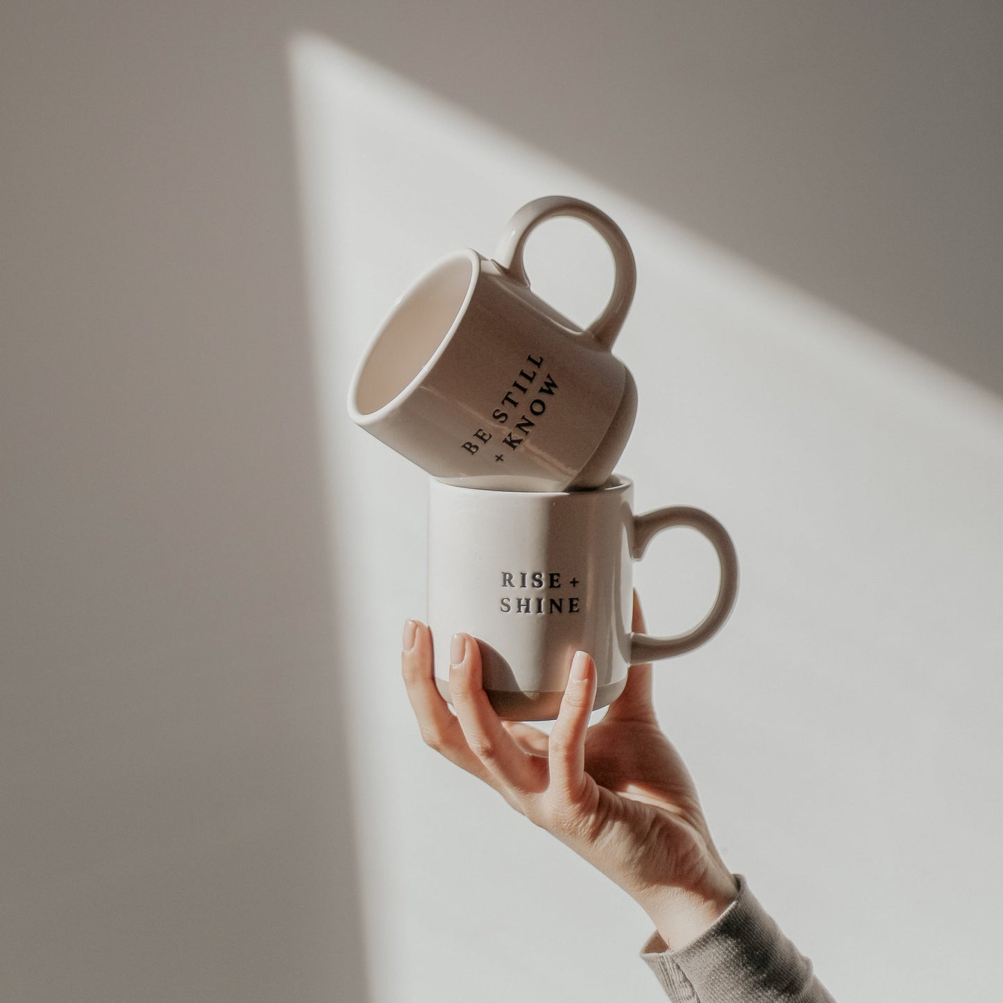 Be Still and Know 14oz. Stoneware Coffee Mug by Sweet Water Decor