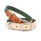 Custom Dog Leather Collar - Two Colored Design by GROOMY