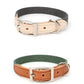 Custom Dog Leather Collar - Two Colored Design by GROOMY