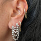 Double Diamond Chain Earring by eklexic