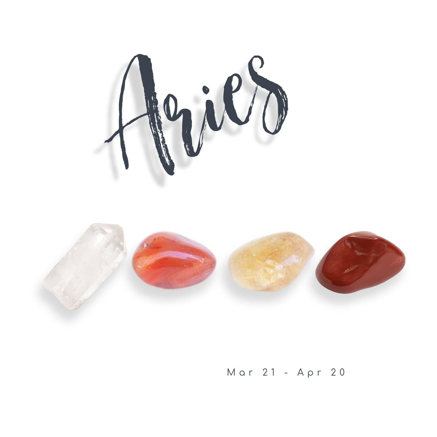 Aries Zodiac Crystal Set by Energy Wicks