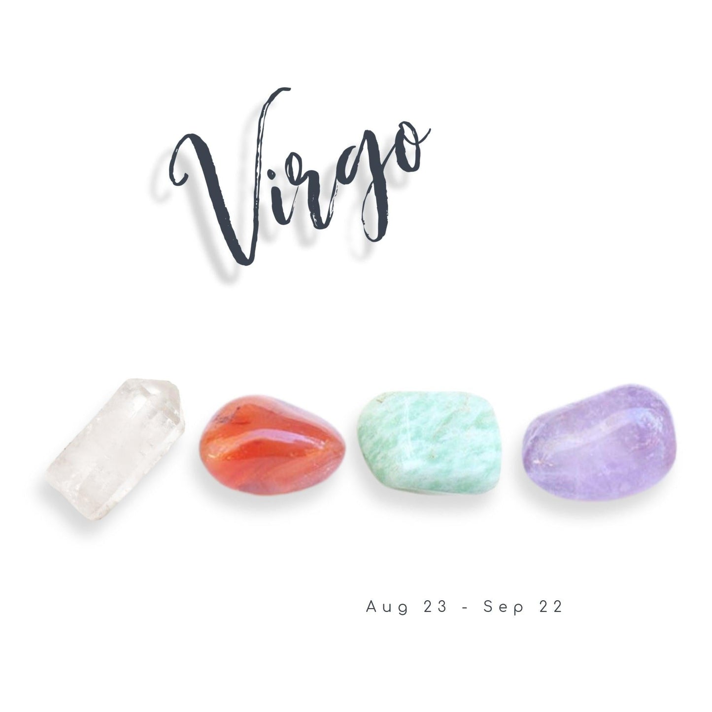 Virgo Zodiac Crystal Set by Energy Wicks