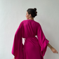 Breeze Fuchsia Kimono Robe by Angie's Showroom