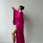 Breeze Fuchsia Kimono Robe by Angie's Showroom