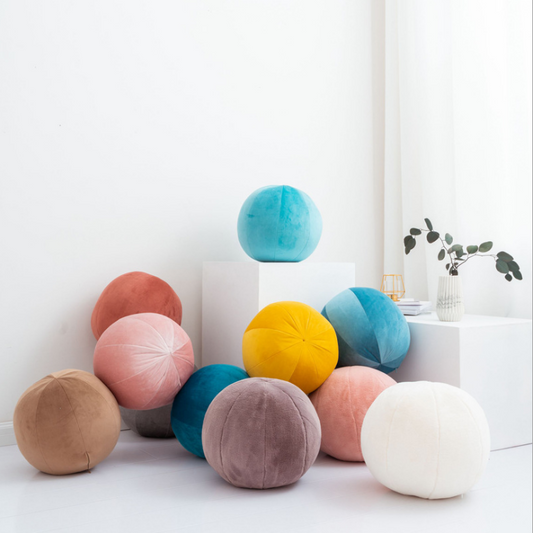 Plush Round Throw Pillow Cushions by Plushy Planet