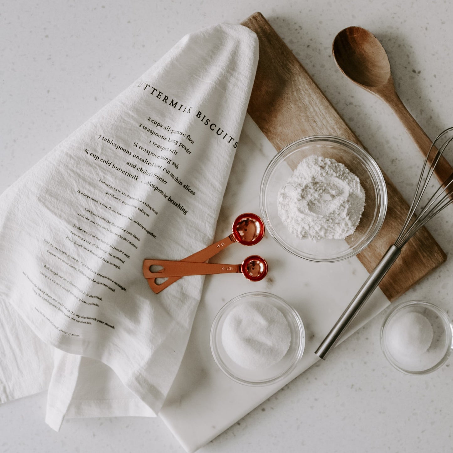 Buttermilk Biscuits Tea Towel by Sweet Water Decor