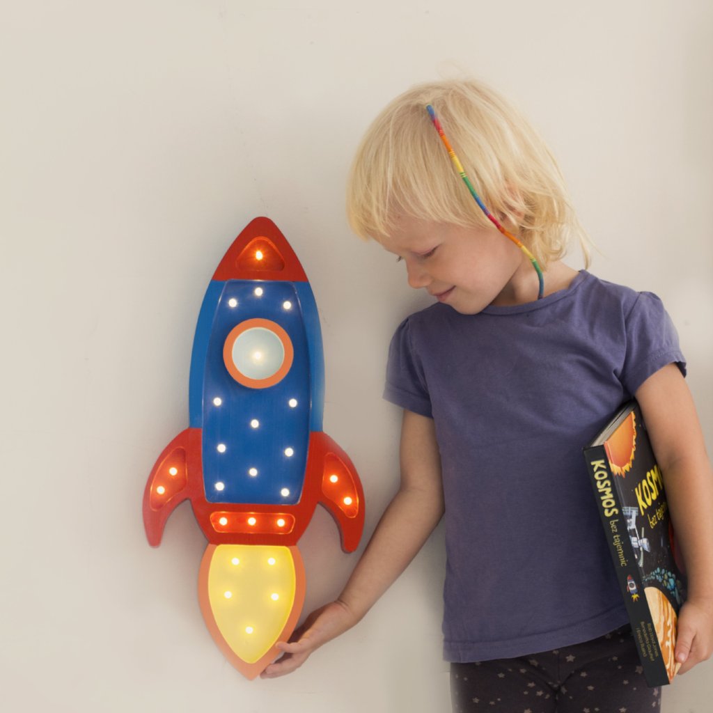 Little Lights Rocket Ship Lamp by Little Lights US