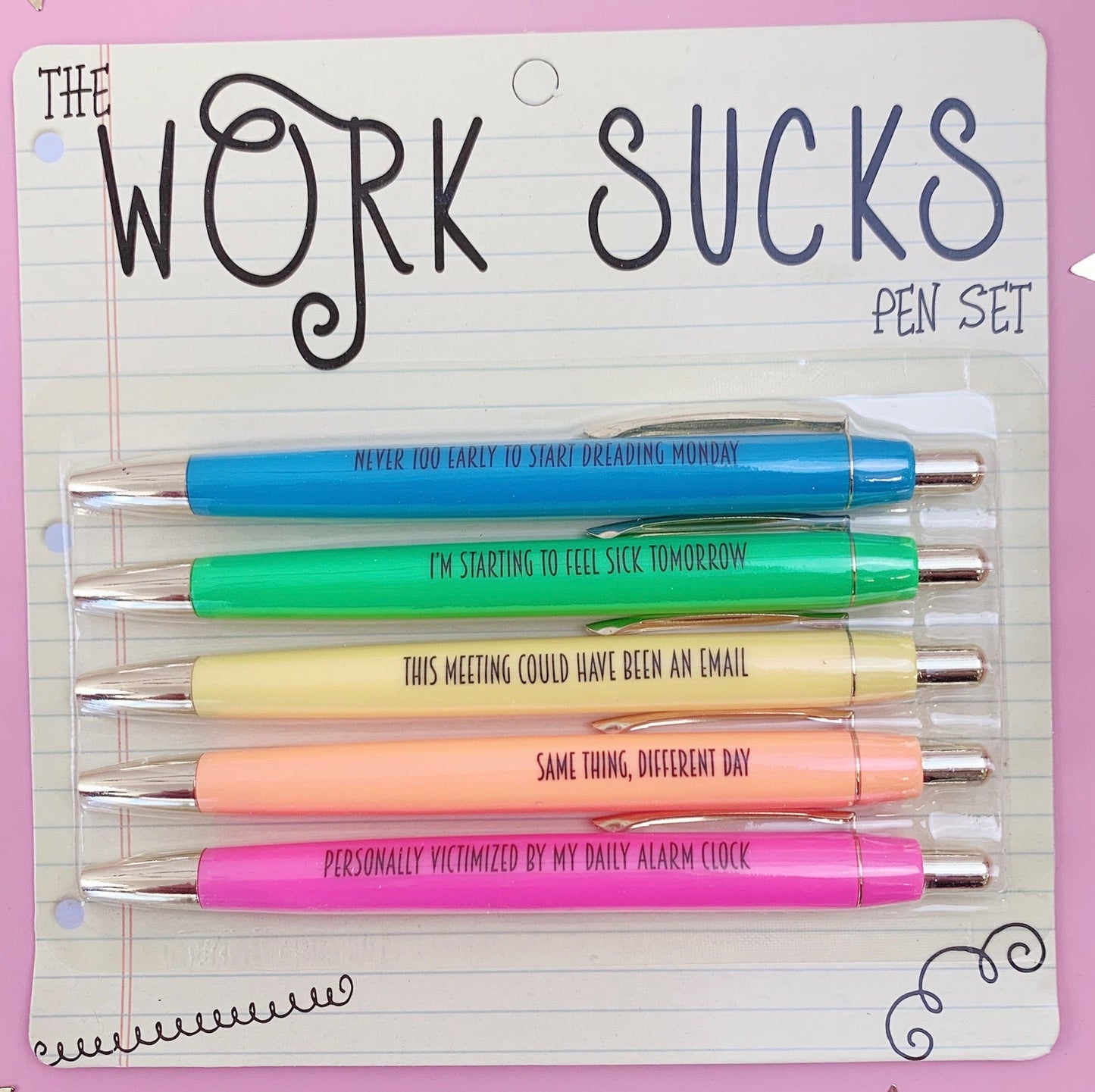 Work Sucks Pen Set by Fun Club