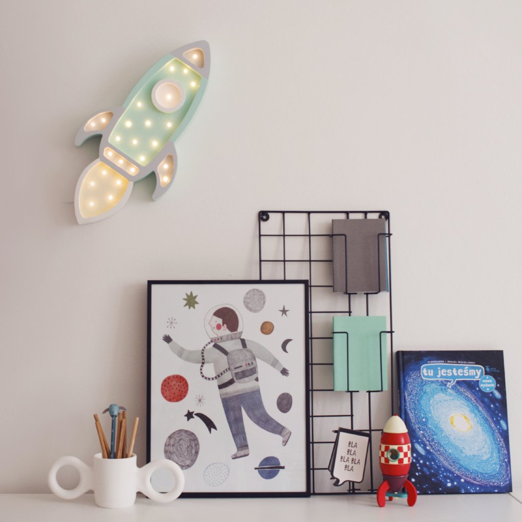 Little Lights Rocket Ship Lamp by Little Lights US