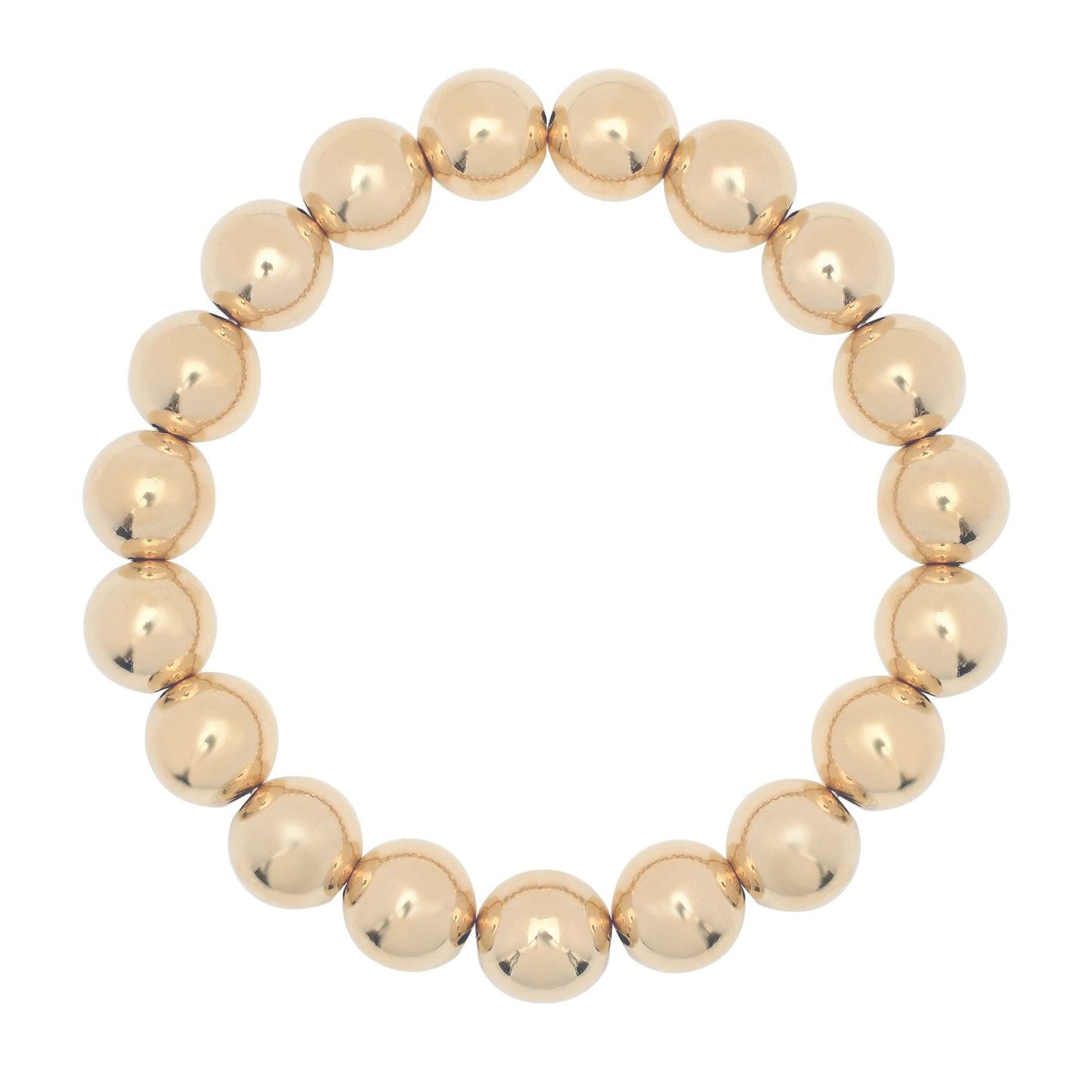 Large Gold Ball Bracelet by eklexic