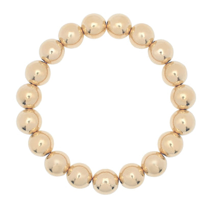 Large Gold Ball Bracelet by eklexic