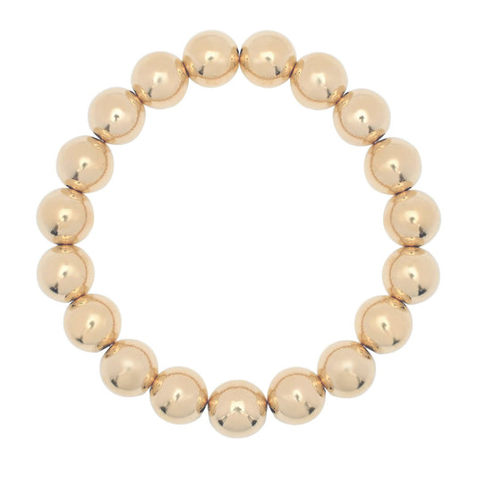 Large Gold Ball Bracelet by eklexic