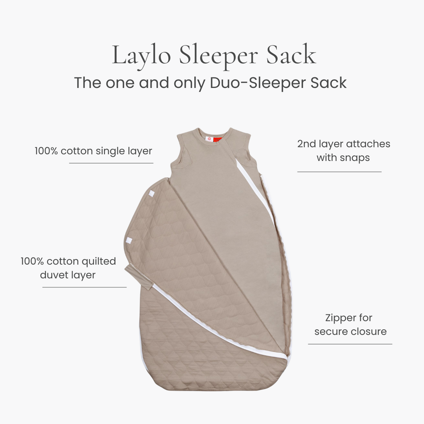 Laylo Sleeper Sack™ DUO (Sheet + Comforter) by embé®