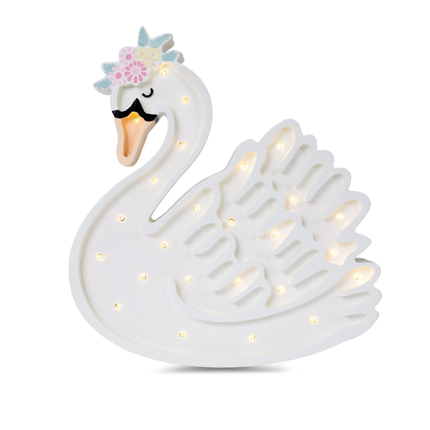 Little Lights Swan Lamp by Little Lights US