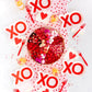 XOXO Valentine Red Printed Plate by Sprinkles & Confetti | Party Boxes & Party Supplies