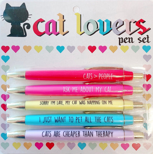 Cat Lovers Pen Set by Fun Club