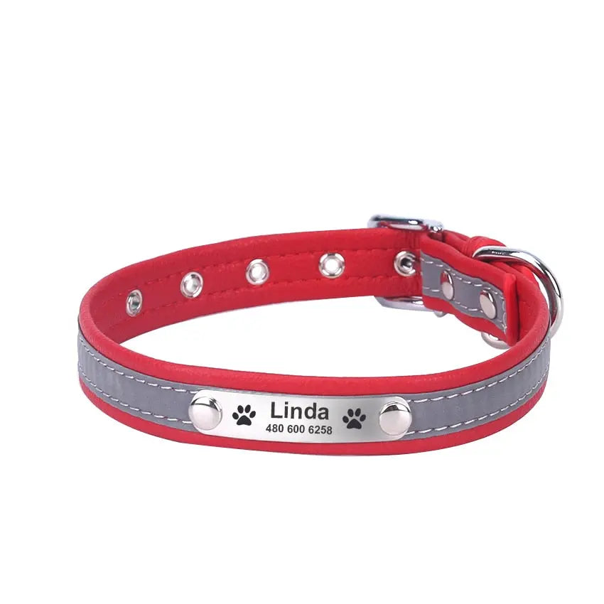 Reflective Dog Collars - Engrave Your Pet's ID by GROOMY