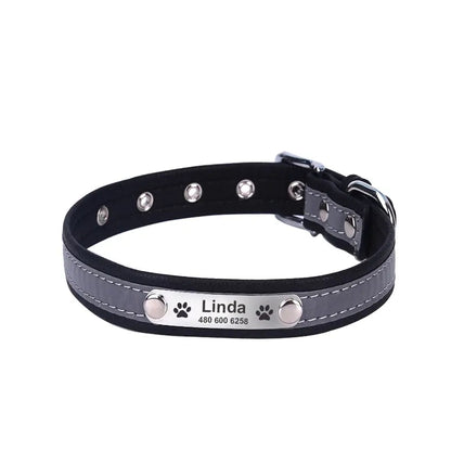 Reflective Dog Collars - Engrave Your Pet's ID by GROOMY