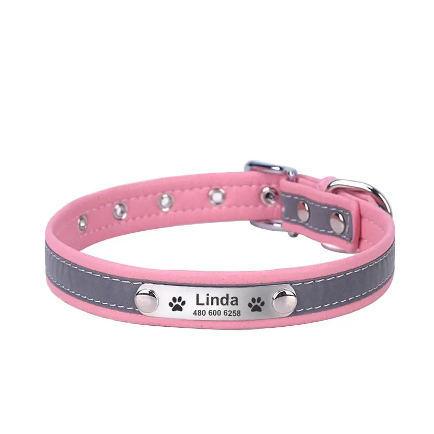 Reflective Dog Collars - Engrave Your Pet's ID by GROOMY