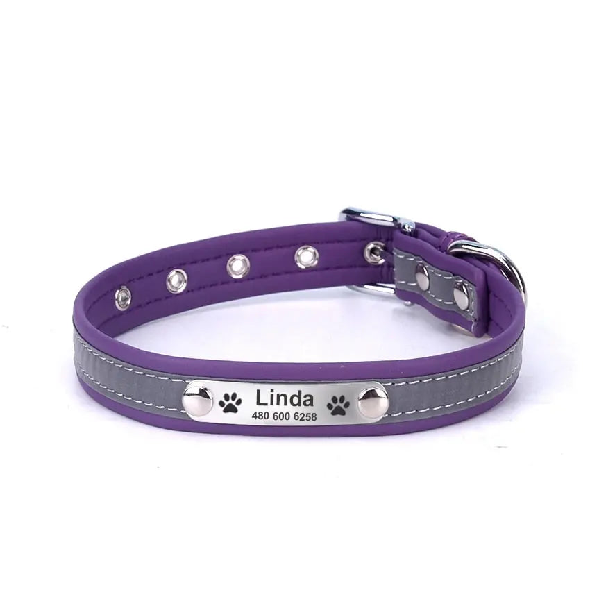 Reflective Dog Collars - Engrave Your Pet's ID by GROOMY