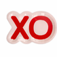 XOXO Valentine Red Printed Plate by Sprinkles & Confetti | Party Boxes & Party Supplies