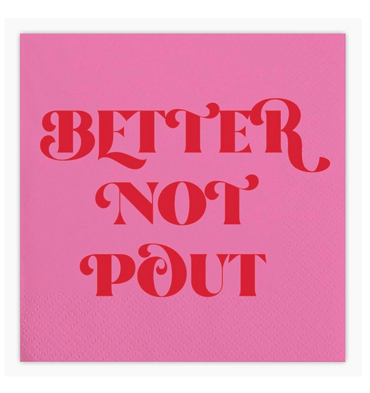 Better Not Pout Napkin by Sprinkles & Confetti | Party Boxes & Party Supplies