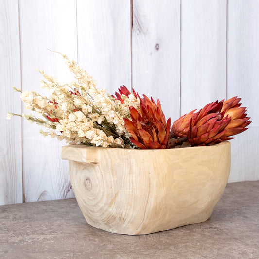 Paulownia Handle Bowl by Andaluca Home