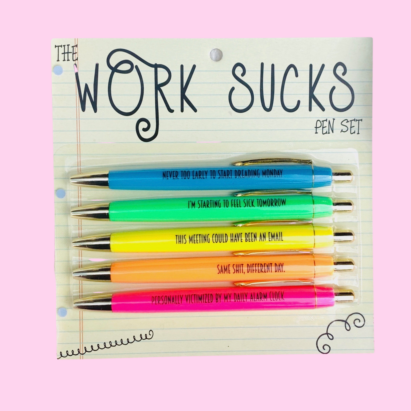 Work Sucks Pen Set by Fun Club