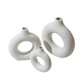 White Ceramic  Modern Home Boho Vases by Blak Hom