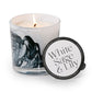 White Sage & Lily 14 oz. Swirl Glass Candle by Andaluca Home