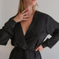 Adele Silk Long Robe with Cuffs by Angie's Showroom