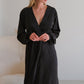 Adele Silk Long Robe with Cuffs by Angie's Showroom