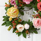 20'' Mixed Peony & Berry Wreath by Nearly Natural