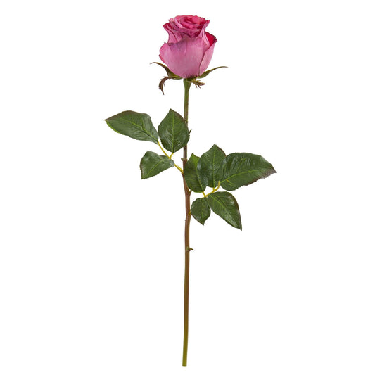 21” Rose Bud Artificial Flower (Set of 6) by Nearly Natural