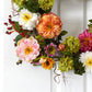 24" Mixed Peony Wreath by Nearly Natural