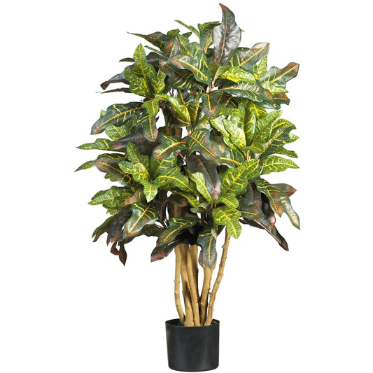 3' Croton Silk Tree by Nearly Natural