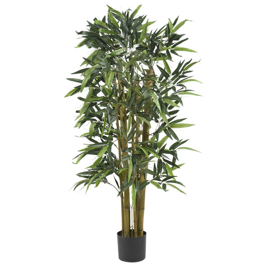 4' Biggy Bamboo Silk Tree by Nearly Natural