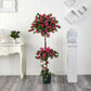 5' Mini Bougainvillea Topiary by Nearly Natural