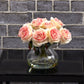 Rose Arrangement w/Vase by Nearly Natural