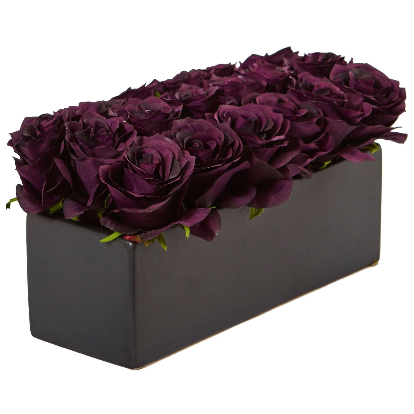 Roses in Rectangular Planter by Nearly Natural