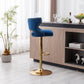 Set of 2 Modern Fashionable Velvet Bar Stools by Blak Hom