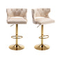 Set of 2 Modern Fashionable Velvet Bar Stools by Blak Hom