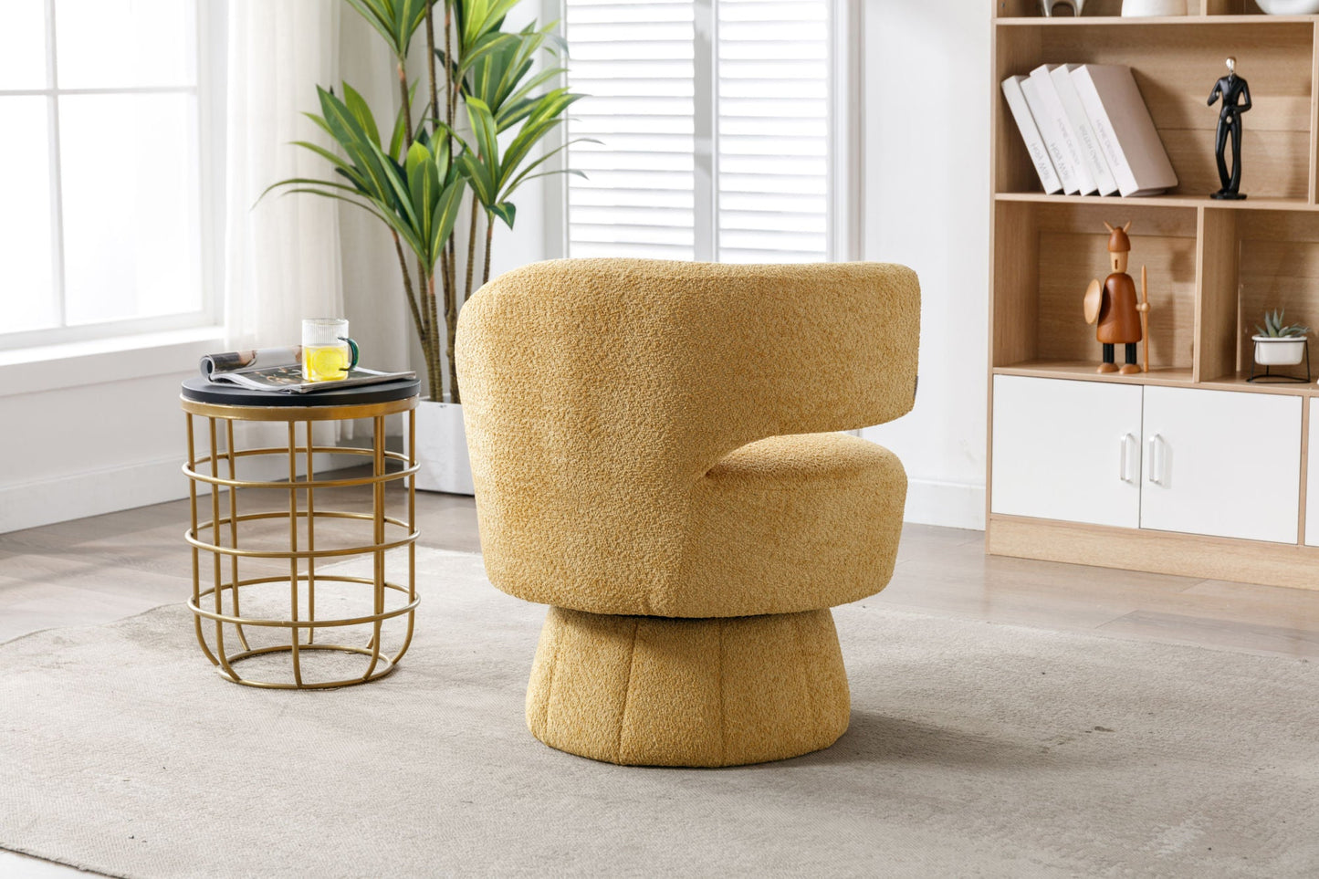 360 Degree Swivel Cuddle Barrel Accent Chairs by Blak Hom